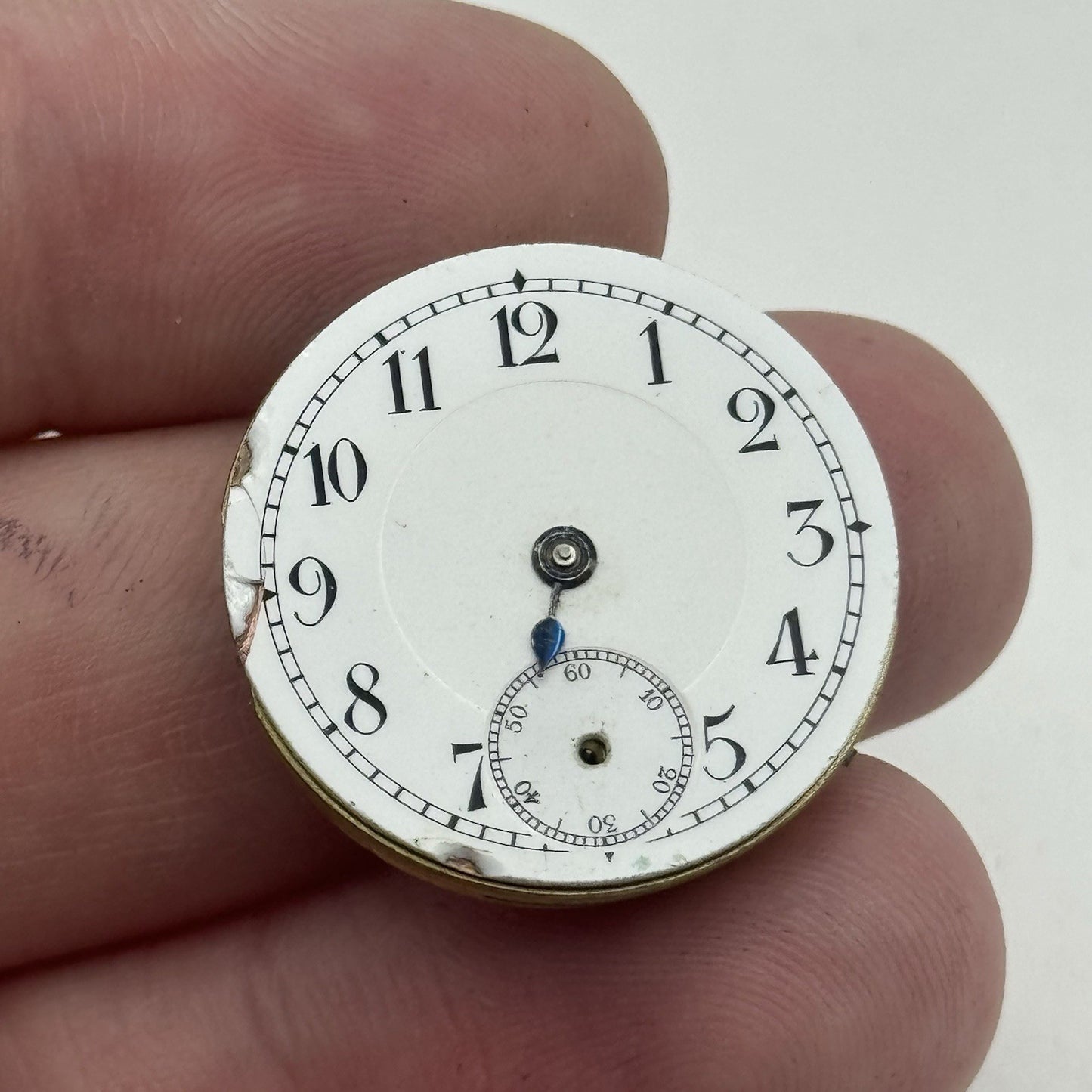 25mm Prot Swiss Porcelain Manual Wind Vintage Watch Movement Good Balance PARTS
