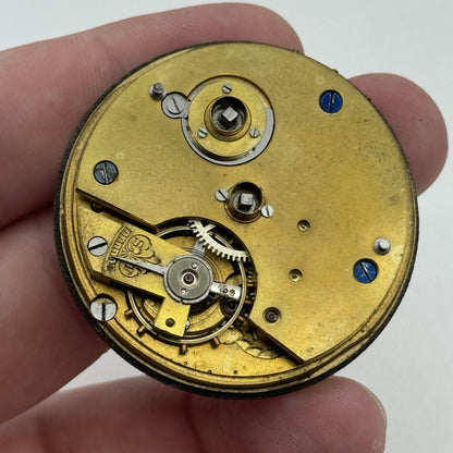 44.1mm Antique Kendal & Dent The London Lever Pocket Watch Movement PARTS REPAIR