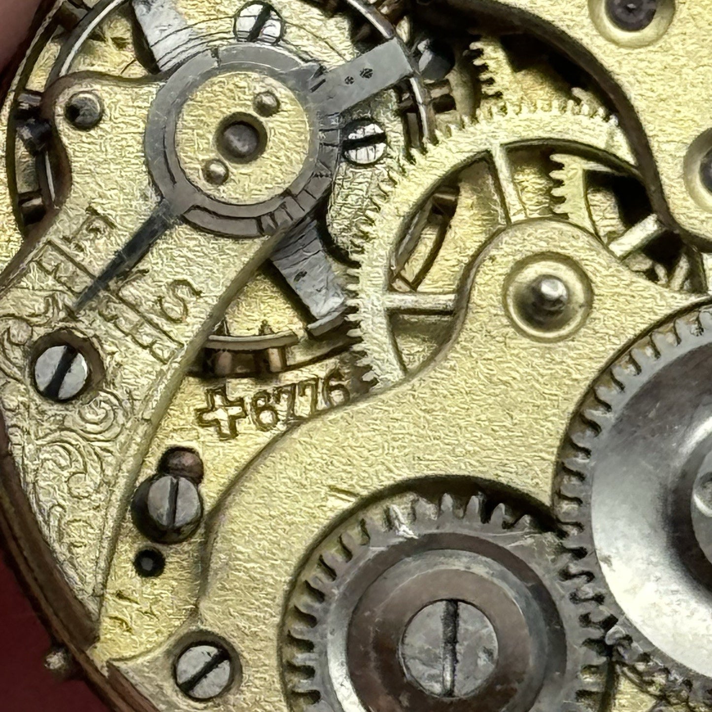 29.4mm Possibly Albert Didisheim & Freres Patent 6776 Watch Movement PARTS