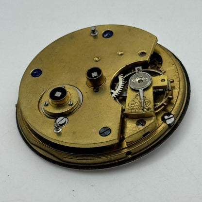 44.1mm Antique Kendal & Dent The London Lever Pocket Watch Movement PARTS REPAIR