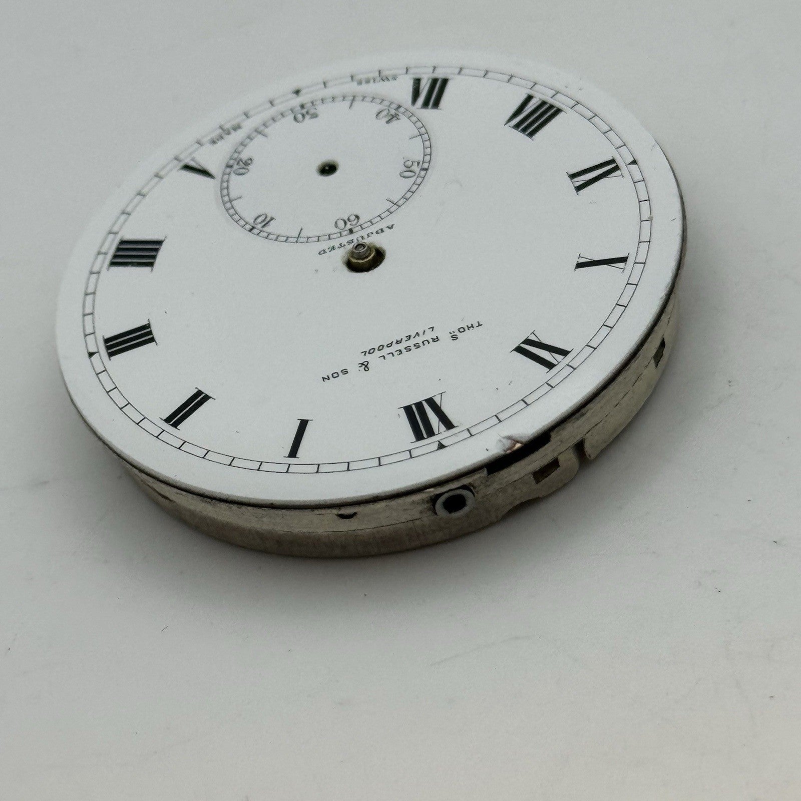 40.9mm High Grade Thomas Russell & Son Open Face Pocket Watch Movement PARTS