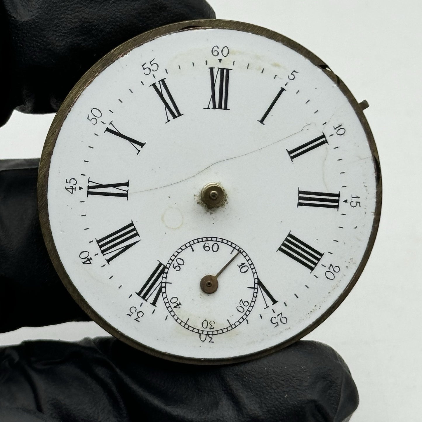 40.6mm Antique Unidentified Cylinder Escapement Pocket Watch Movement - PARTS