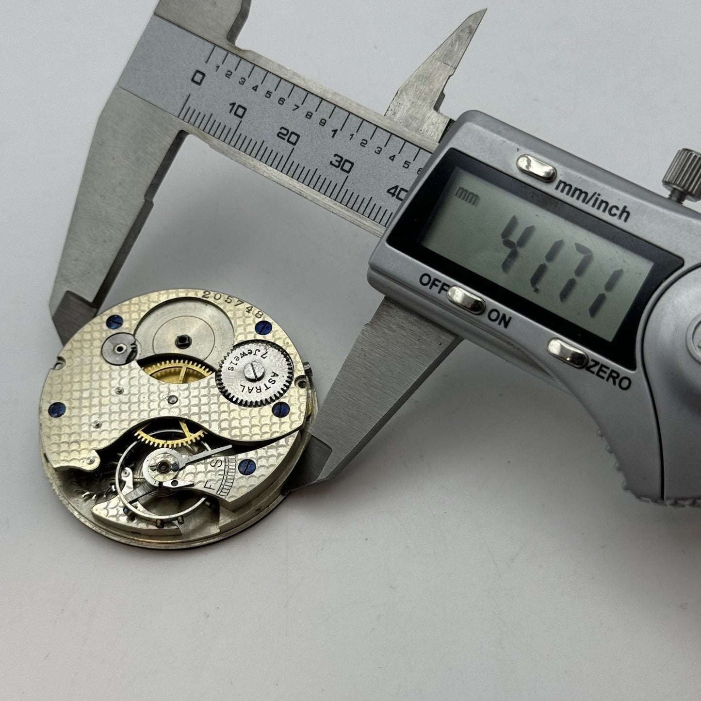 43.1mm Coventry Astral English Hunter 7 Jewel Pocket Watch Movement PARTS REPAIR