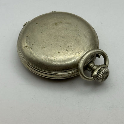 35mm Beautiful Pin Set Clear Case Back Porcelain Dial Fob Pocket Watch - PARTS