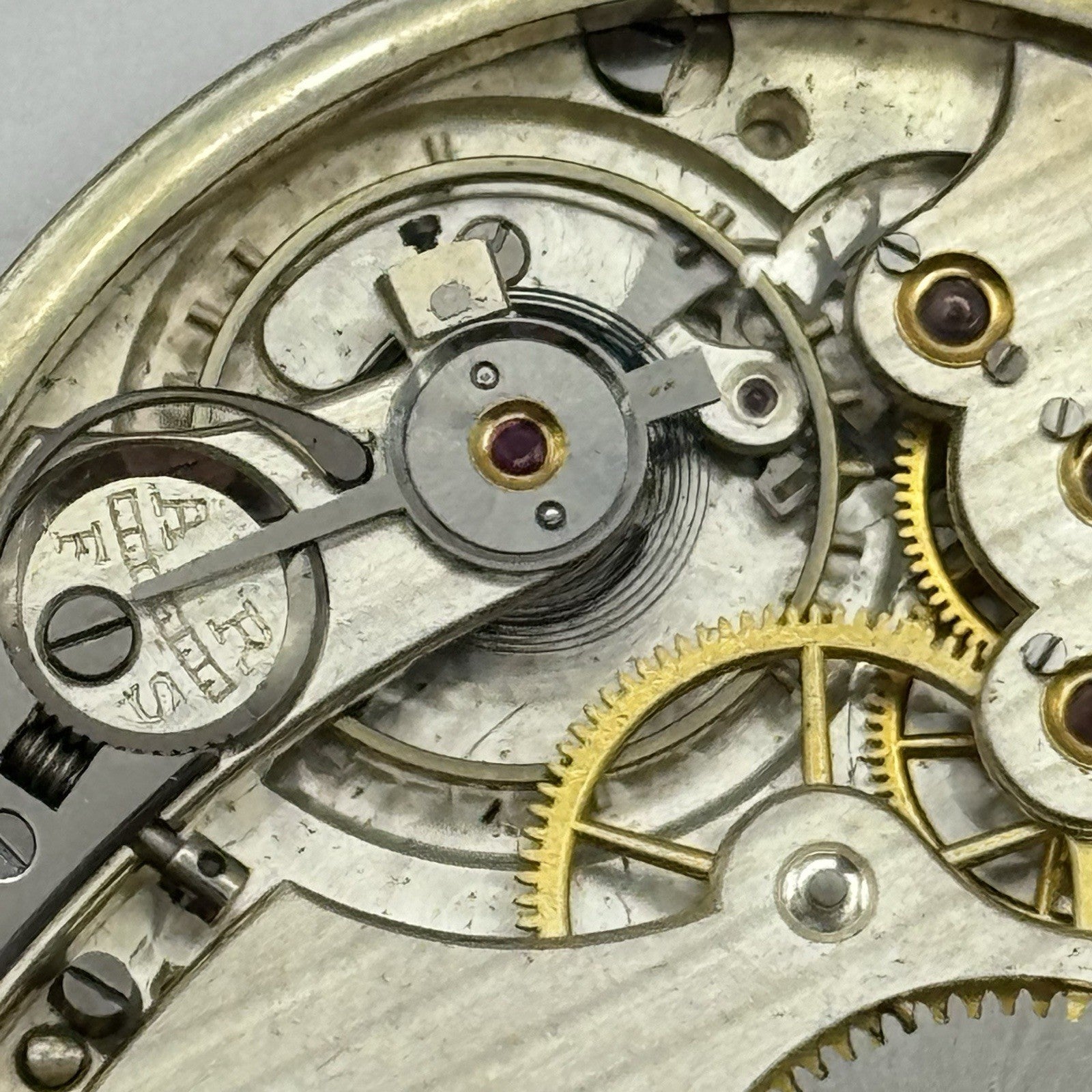 41mm High Grade Thin Asprey Vintage Pocket Watch Movement Good Balance PARTS