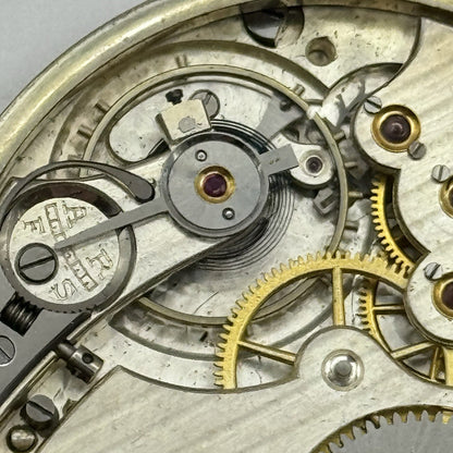 41mm High Grade Thin Asprey Vintage Pocket Watch Movement Good Balance PARTS
