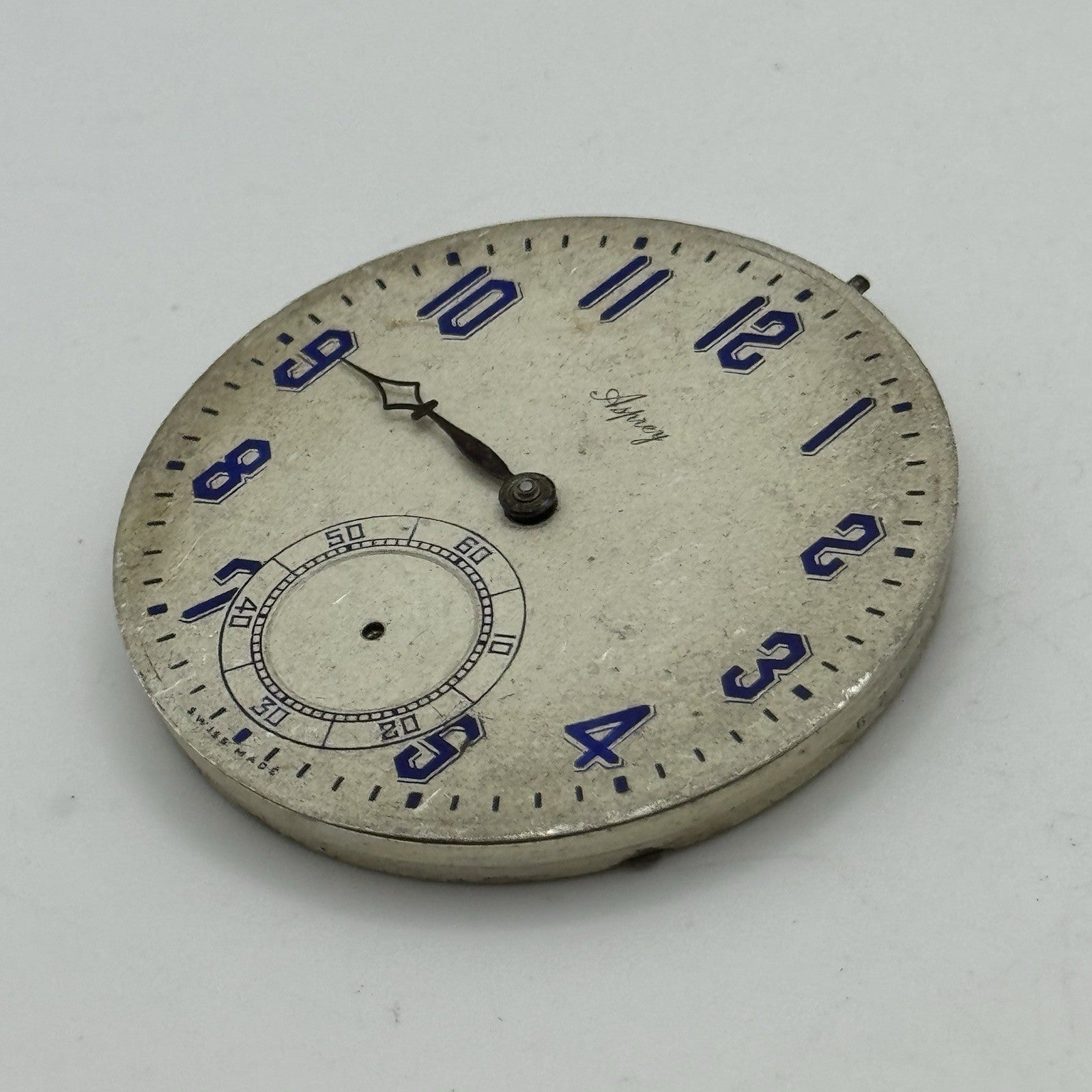 41mm High Grade Thin Asprey Vintage Pocket Watch Movement Good Balance PARTS