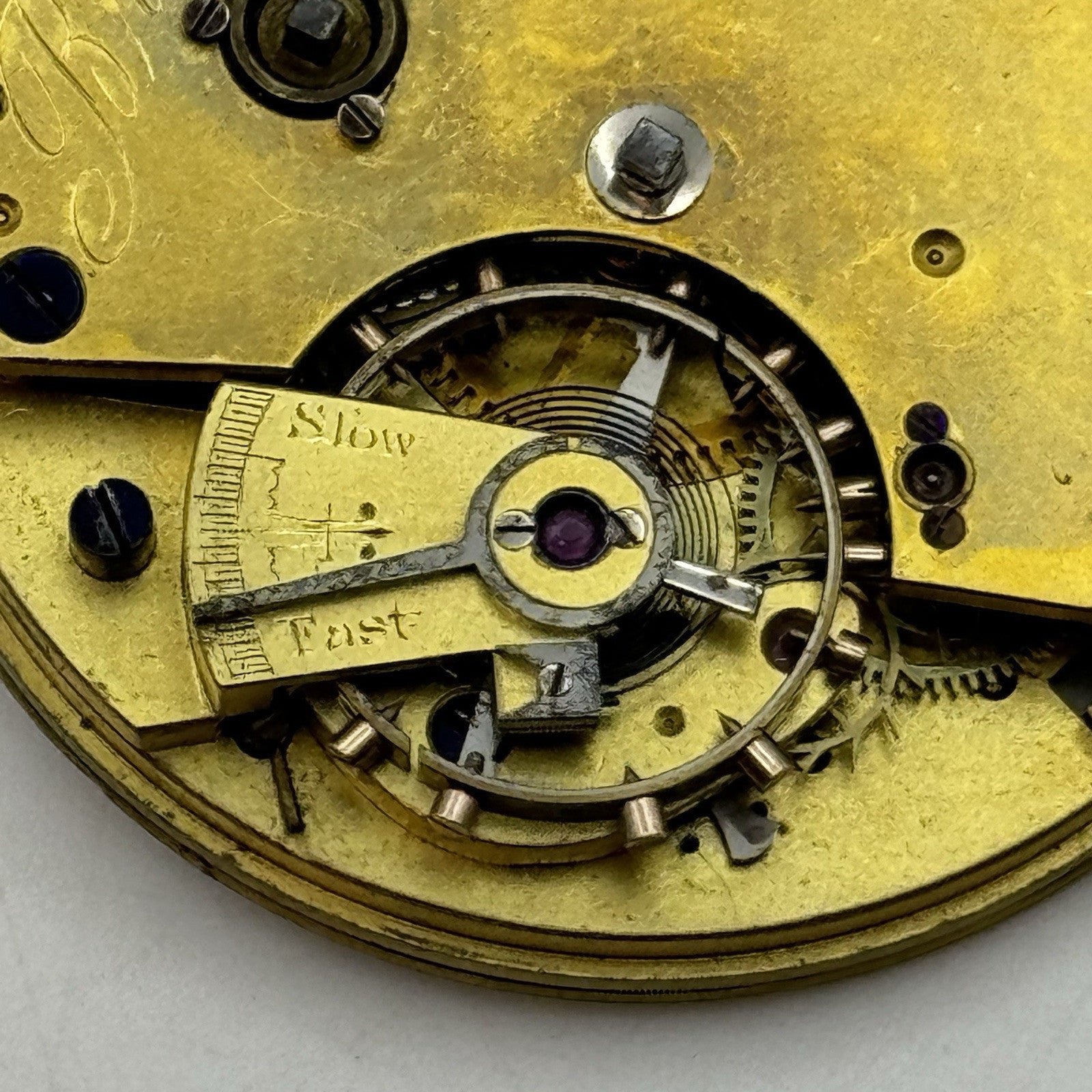 43mm Bracebridge Clerkenwell London High Grade Fusee Pocket Watch Movement PARTS