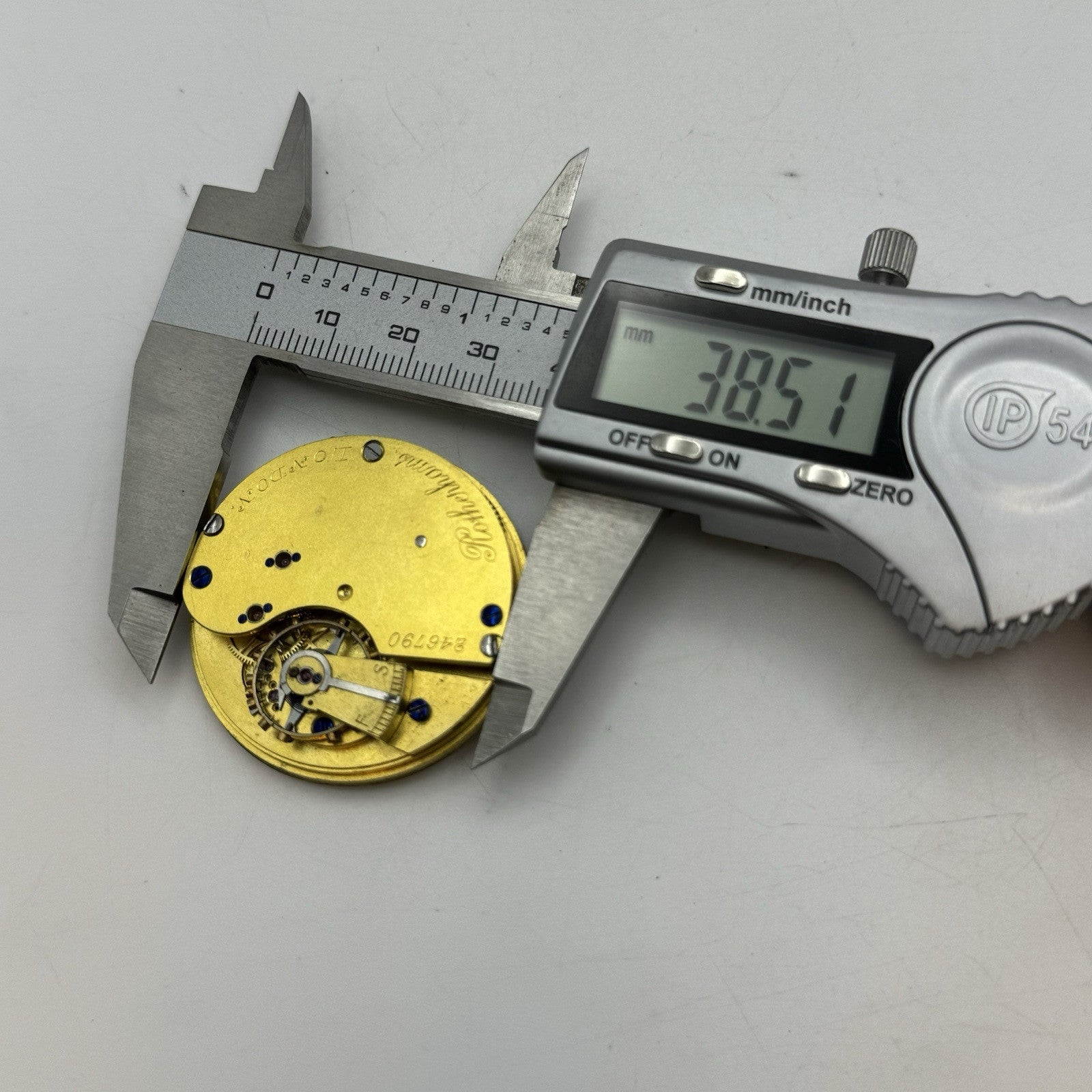 41.3mm Antique High Quality Rotherham’s London Pocket Watch Movement - PARTS