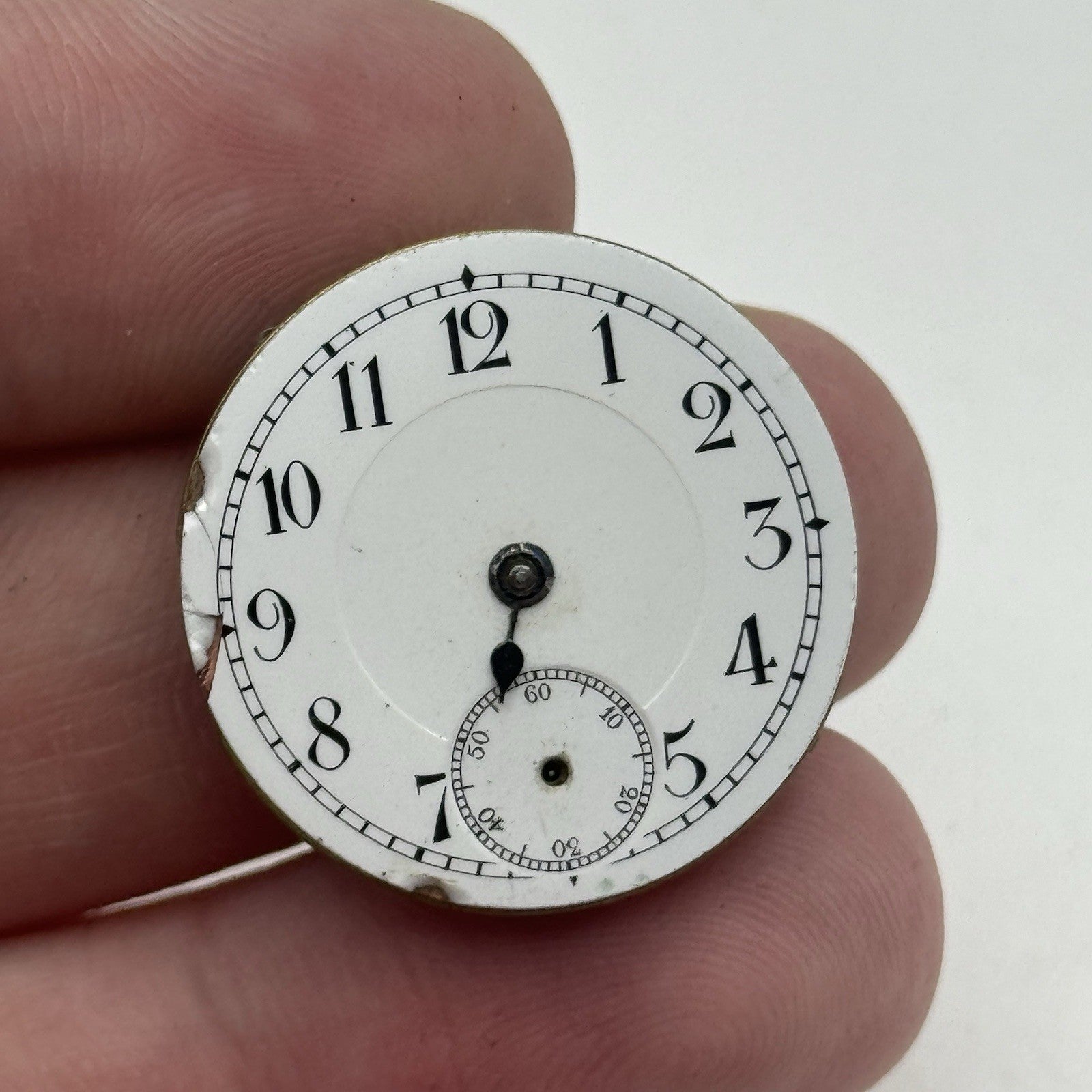 25mm Prot Swiss Porcelain Manual Wind Vintage Watch Movement Good Balance PARTS