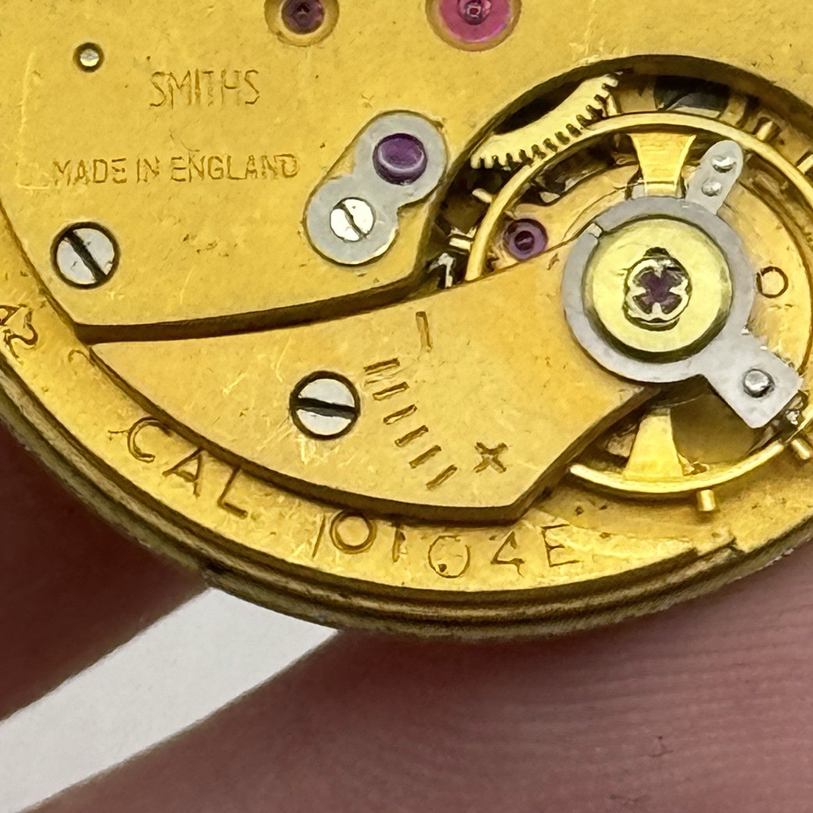 27.8mm Men’s Smiths Imperial 10104E Manual Wind Watch Movement PARTS REPAIR