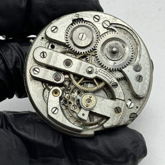 45.2mm Interesting Unidentified Vintage Pocket Watch Movement - PARTS REPAIR