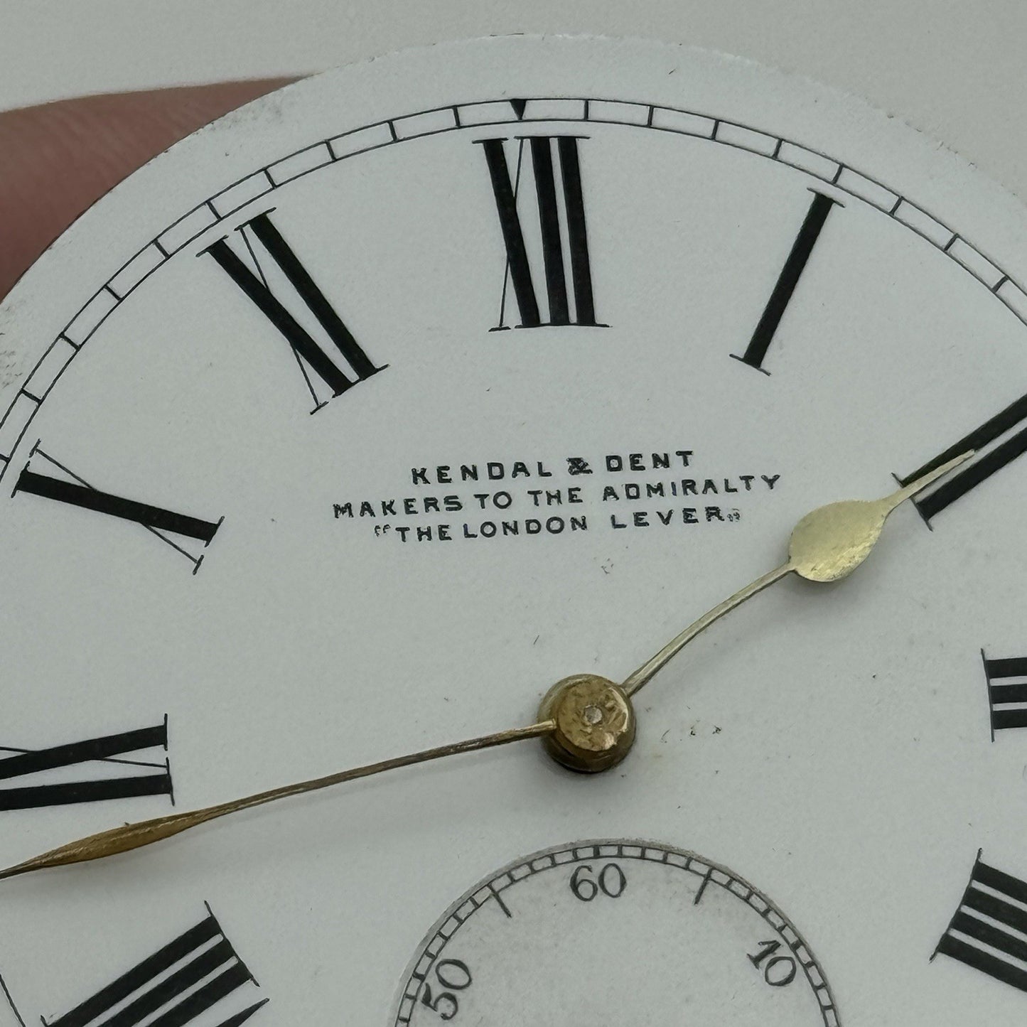 44.1mm Antique Kendal & Dent The London Lever Pocket Watch Movement PARTS REPAIR