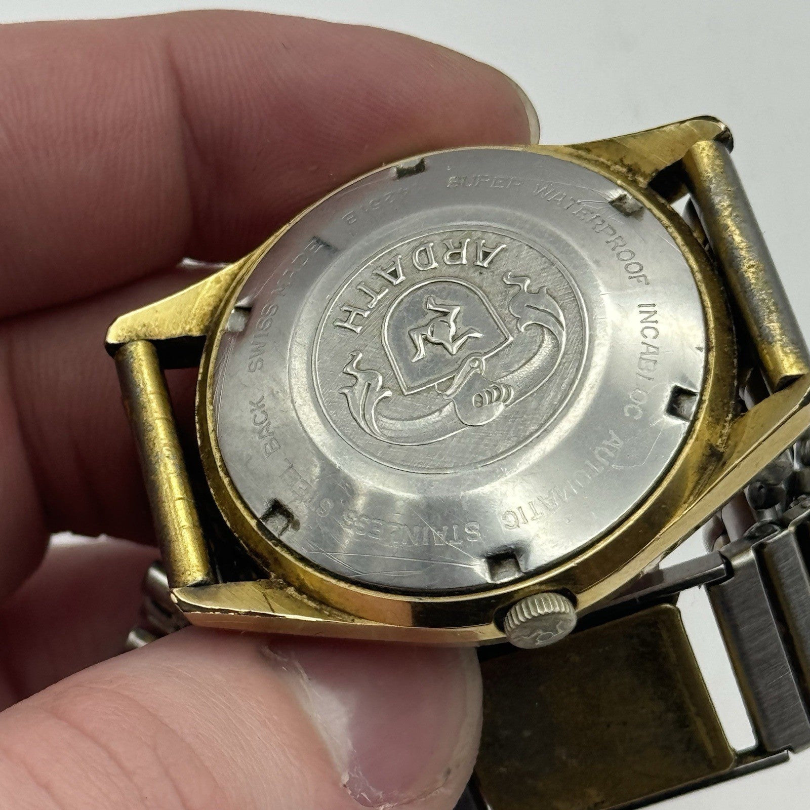 36mm Mens Ardath Reefguard Super Automatic 1712.13 Vintage Watch RUNS TO RESTORE