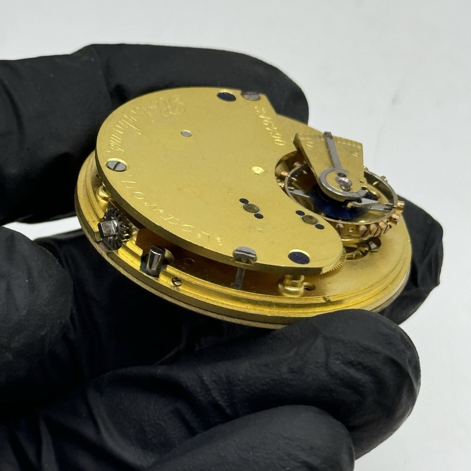 41.3mm Antique High Quality Rotherham’s London Pocket Watch Movement - PARTS