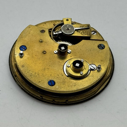 44.1mm Antique Kendal & Dent The London Lever Pocket Watch Movement PARTS REPAIR