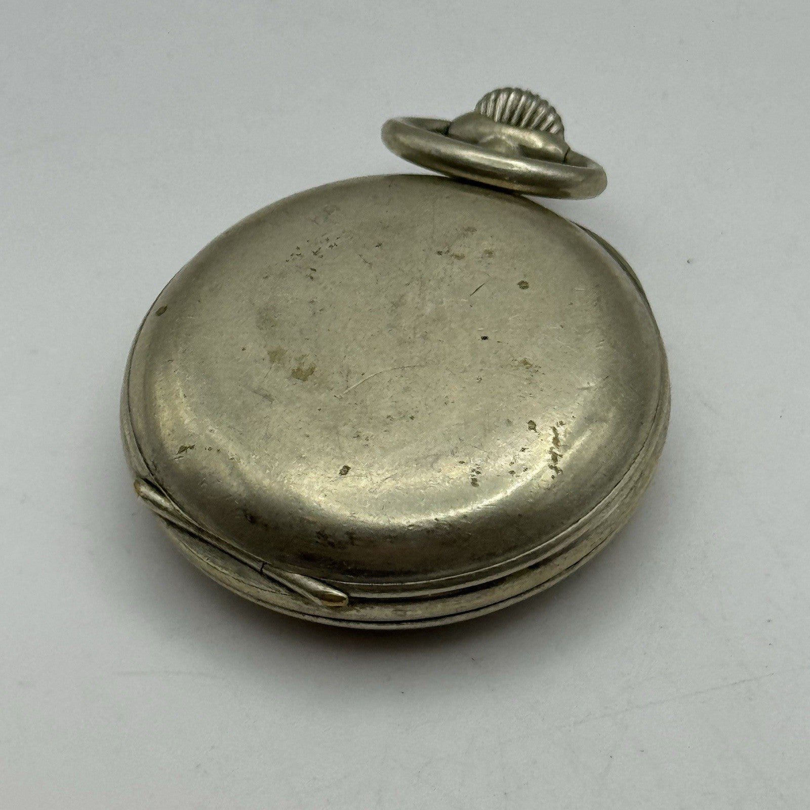 35mm Beautiful Pin Set Clear Case Back Porcelain Dial Fob Pocket Watch - PARTS