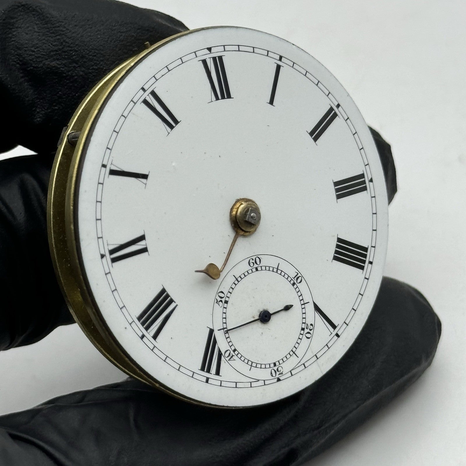 42.9mm Antique English Reversing Pinion Key Wound Pocket Watch Movement - PARTS