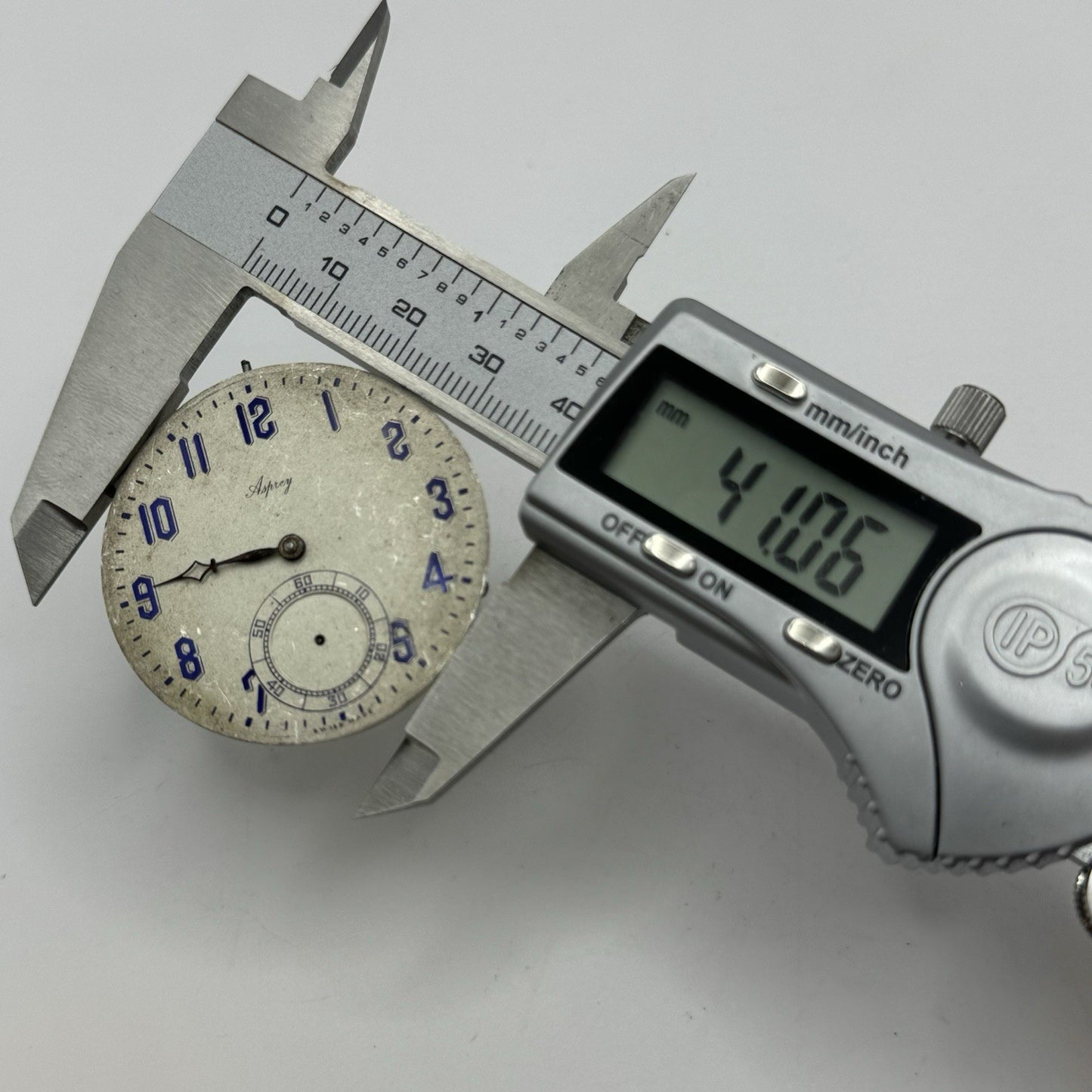 41mm High Grade Thin Asprey Vintage Pocket Watch Movement Good Balance PARTS