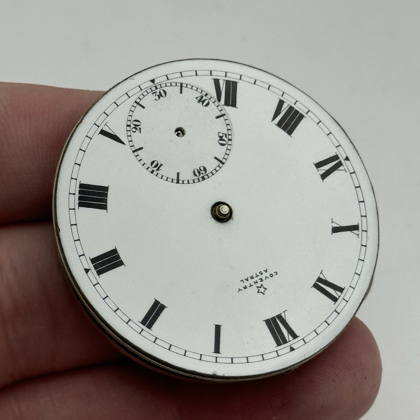 43.1mm Coventry Astral English Hunter 7 Jewel Pocket Watch Movement PARTS REPAIR