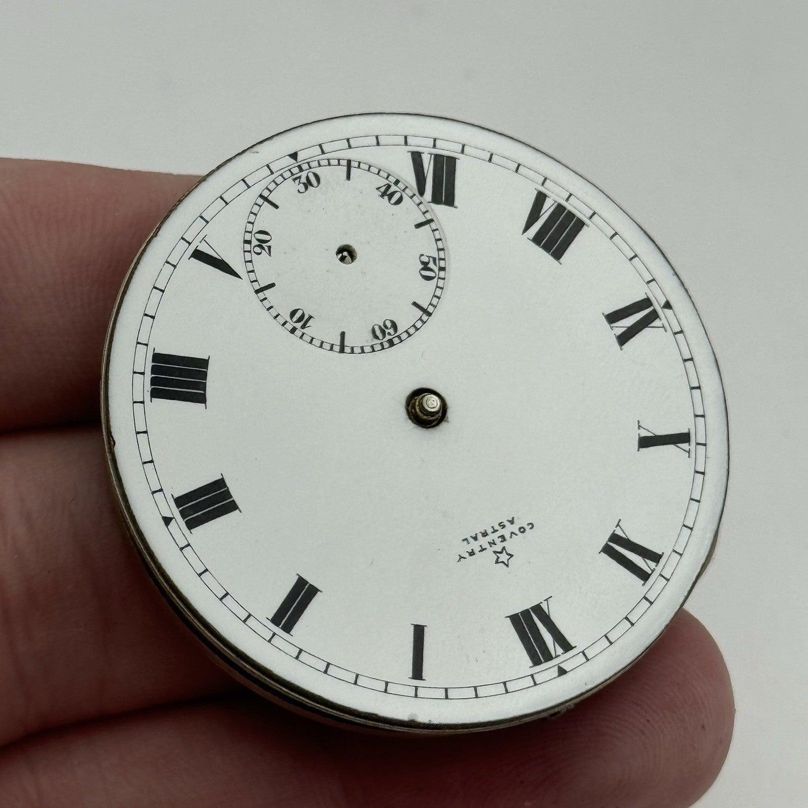 43.1mm Coventry Astral English Hunter 7 Jewel Pocket Watch Movement PARTS REPAIR
