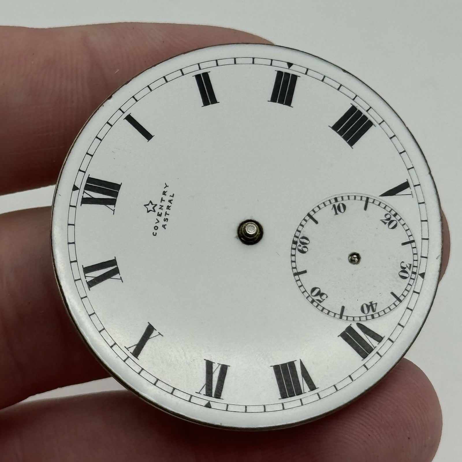 43.1mm Coventry Astral English Hunter 7 Jewel Pocket Watch Movement PARTS REPAIR